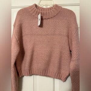 Cozy Pink Knit Sweater